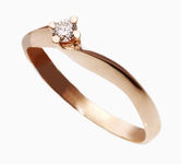 золотые помолвочные кольца с драг. камнями 17076968
